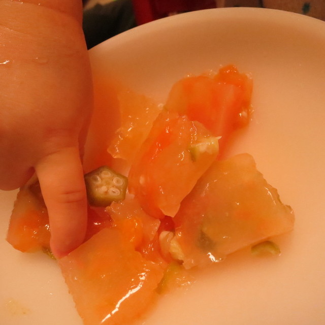 夏野菜の手づかみ離乳食 レシピ 作り方 By Ponyy クックパッド 簡単おいしいみんなのレシピが360万品