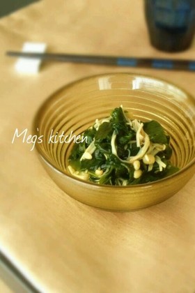 超簡単♪わかめとえのきの中華風
