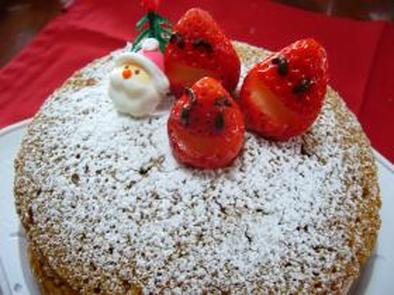 for KIDS☆卵ナシ！ココアのクリスマスケーキ♪の写真