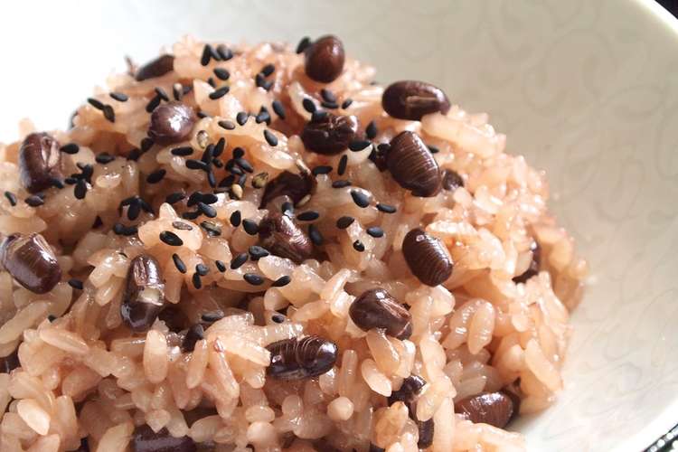 小豆 炊飯器で 簡単お赤飯 レシピ 作り方 By きちりーもんじゃ クックパッド 簡単おいしいみんなのレシピが349万品