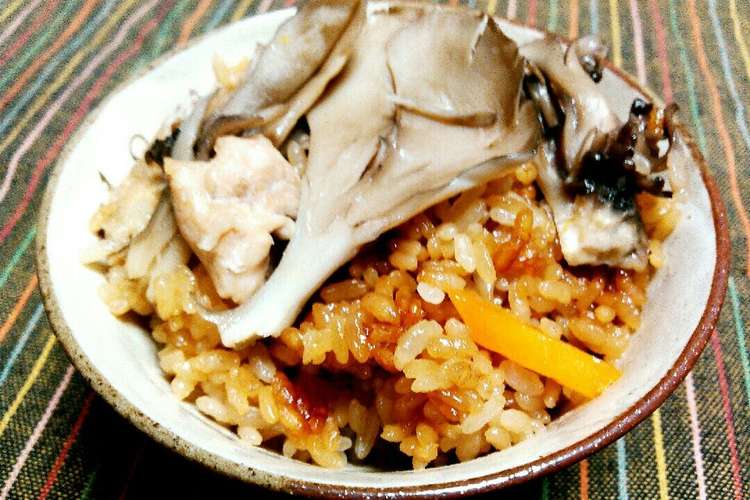 秋 舞茸と鶏肉の炊き込みごはん レシピ 作り方 By 熊八 クックパッド