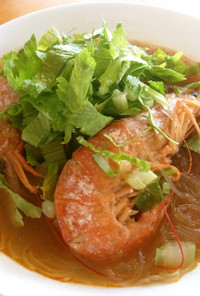 タイ風 海老春雨スープ