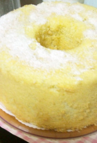 生白桃のシフォンケーキ
