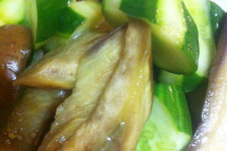 胡瓜となすの生姜風味のサッパリ漬物 レシピ 作り方 By ごくもり クックパッド 簡単おいしいみんなのレシピが357万品