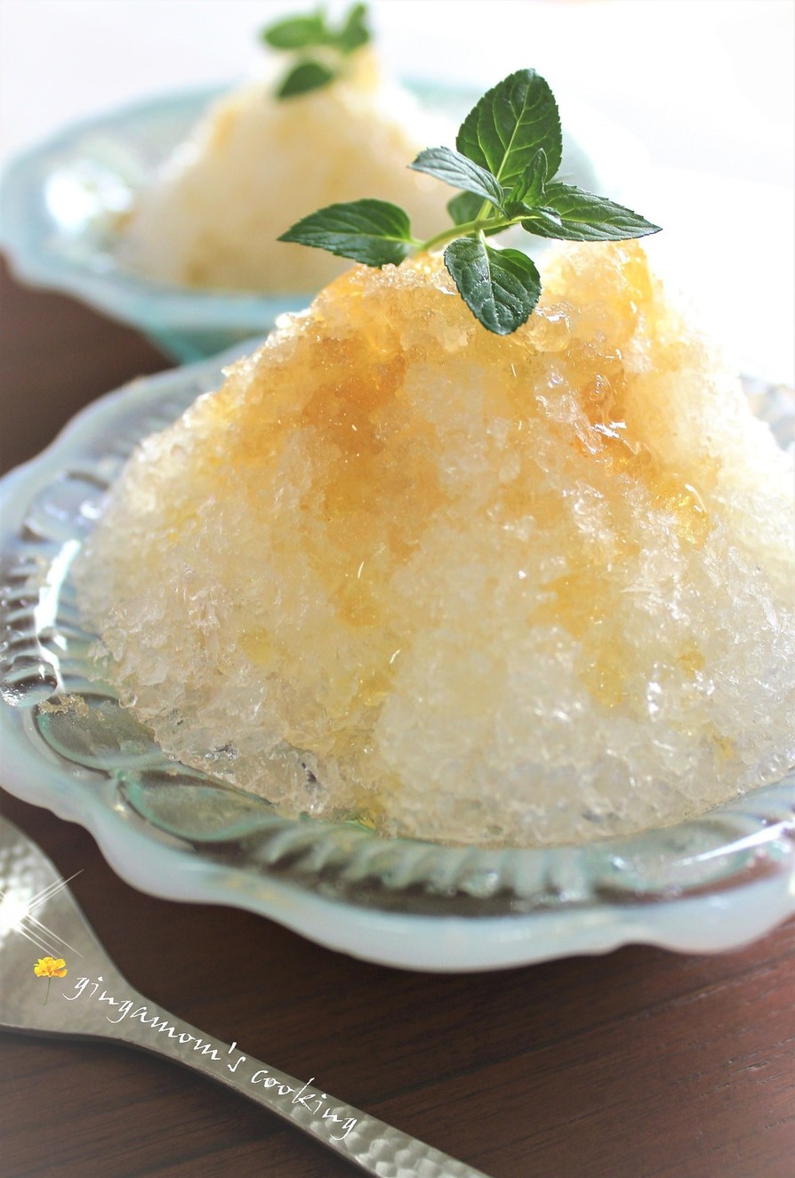 懐かしレトロっぽいかき氷☆蜂蜜&きび糖の画像