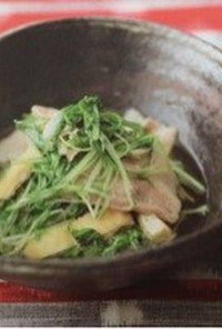 豚と水菜の煮物