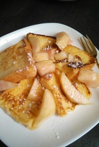 桃のフレンチトースト