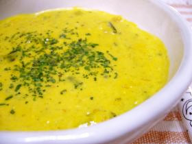包丁不要★冷凍かぼちゃの簡単食べるスープ