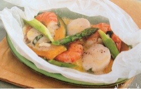 魚介とかぼちゃのクリーム蒸し