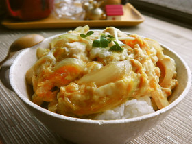 簡単クッキング！鶏ささ身で親子丼♬