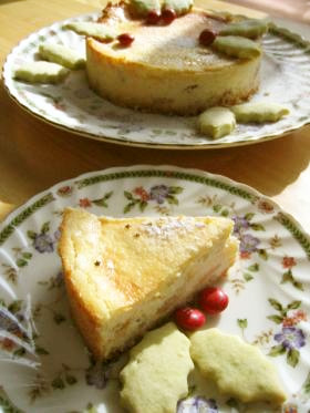 りんごのチーズケーキ クリスマスバージョン