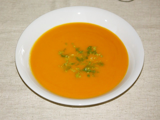 赤皮かぼちゃのスープの画像