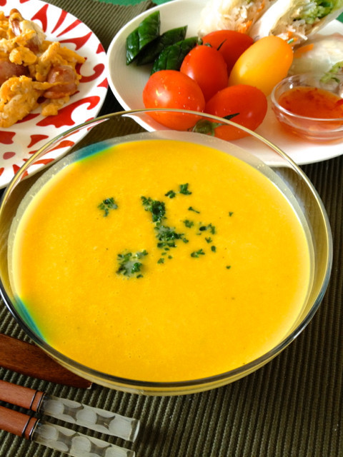 かぼちゃの冷製スープの画像