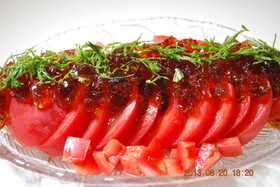 ポン酢ジュレのトマトサラダ