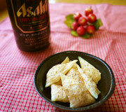 チーザ?ビールと♡カリカリチーズおつまみの写真