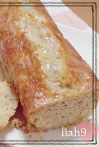 アイシング♡桃と紅茶のパウンドケーキ
