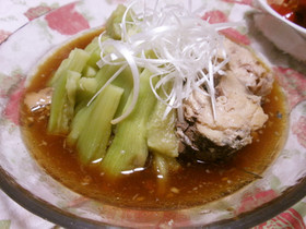 鯖缶となすの中華風
