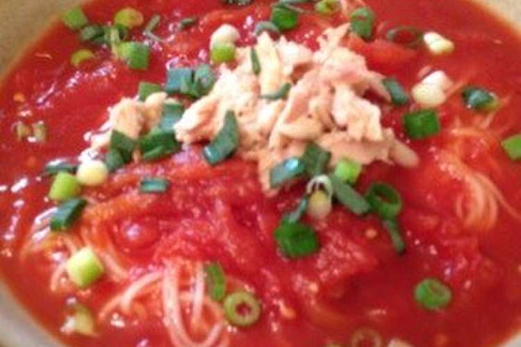トマト缶で冷やしそうめん レシピ 作り方 By よしみkitchen クックパッド 簡単おいしいみんなのレシピが359万品
