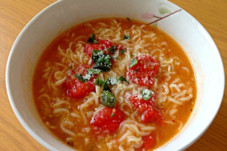 ミニトマトラーメン レシピ 作り方 By みみみミミ クックパッド 簡単おいしいみんなのレシピが352万品
