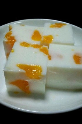 みかん缶入り牛乳寒天♪♪