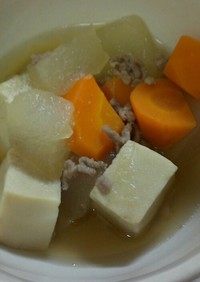 冬瓜と高野豆腐の煮物