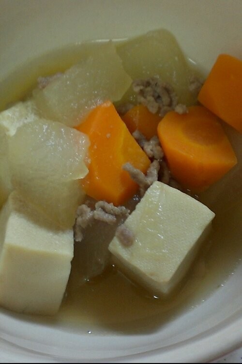 冬瓜と高野豆腐の煮物の画像