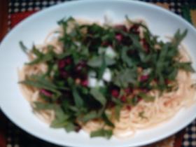 大葉たっぷり納豆スパゲティ