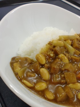 高野豆腐と大豆のカレー
