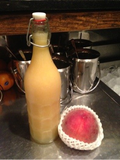 桃のムースワインの写真