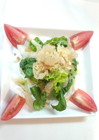 パクチョイ（小白菜）と島らっきょのサラダ