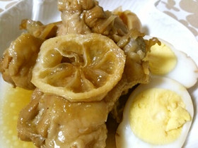 宮城旬野菜、鶏手羽元のレモン煮