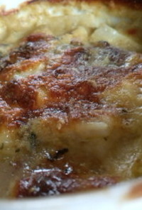 牡蠣と長芋の味噌チーズグラタン