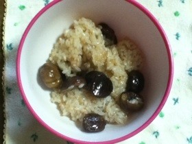 秋‼もち米なしのおこわ!?もちもち栗ご飯