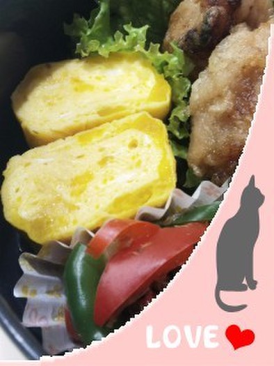 お弁当お野菜卵シリーズ☆かぼちゃ玉子焼きの写真