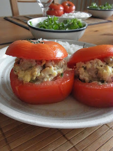 トマトファルシのレシピの写真