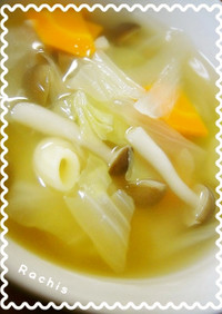 野菜とマカロニのスープ♡