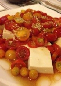 トマトとお豆腐のサラダ
