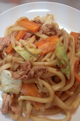 これはうまい❤❤焼きうどん