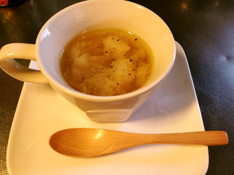 キャベツとしじみの簡単スープの画像