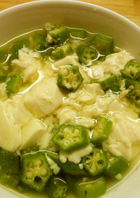 オクラと豆腐の美容スープ
