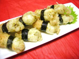 おかず、お弁当に❤エノキ入りちくわ揚げ❤