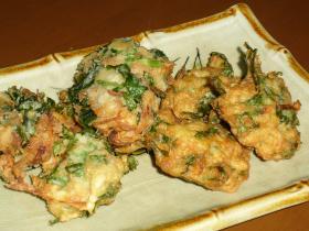春菊とツナのふっくら揚げ