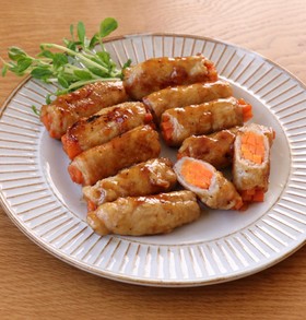 人参嫌いさんもパクパク☺人参の豚肉巻き