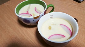 鶏ガラスープの素で、簡単茶碗蒸し♥