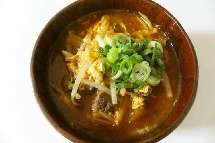 本場の味再現 ユッケジャンスープ レシピ 作り方 By ちょっぱる クックパッド 簡単おいしいみんなのレシピが352万品