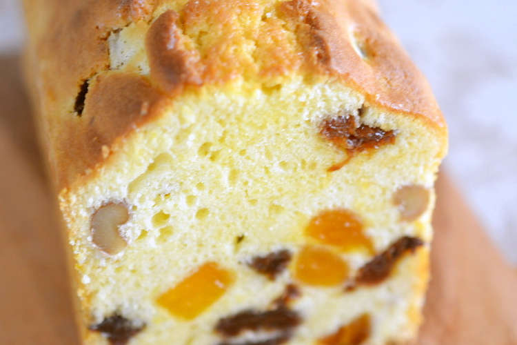 ｂｐなし フルーツのパウンドケーキ レシピ 作り方 By もんぶらん クックパッド 簡単おいしいみんなのレシピが350万品