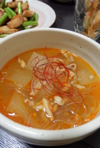 冬瓜と春雨の中華スープ