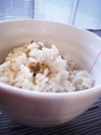 緑豆ご飯の画像