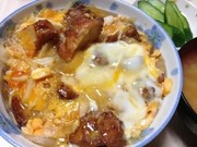 ♡残り物唐揚げをリメイク♡簡単唐揚げ丼♫の写真