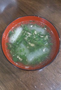 冬瓜とモロヘイヤのスープ